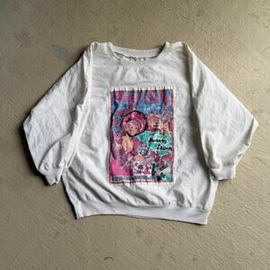 Vintage 80s Linen Place Clichy French Pullover Long Sleeve